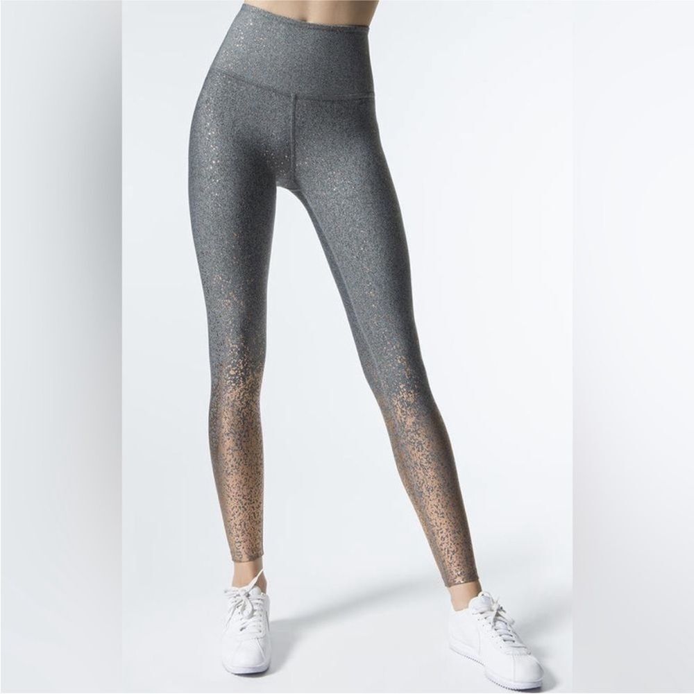 Beyond Yoga Alloy Ombré speckled leggings copper spacedye sz XS high waist